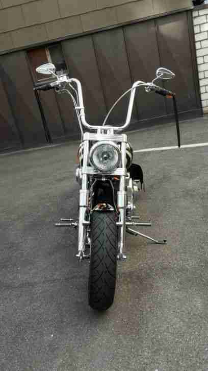 Softail Custum Umbau mit 240 er und Ape Hanger bj 2001