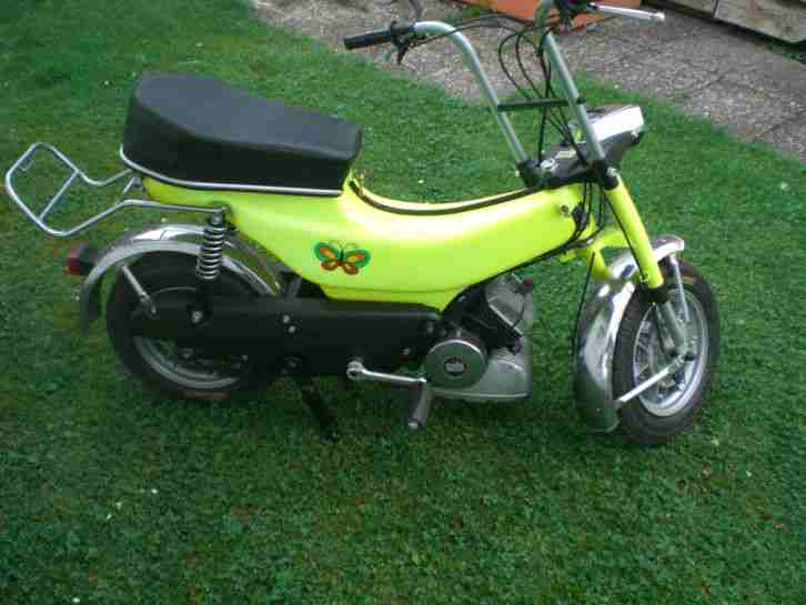 Solo 725 Mofa Minibike in Neongelb aufwendig restauriert