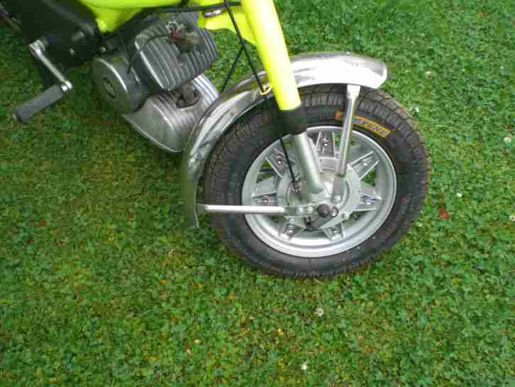 Solo 725 Mofa Minibike in Neongelb aufwendig restauriert