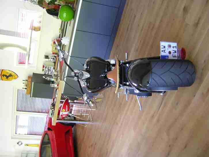 Starrahmen Chopper Revtech Motor 6 Gang mit Belt Suicide
