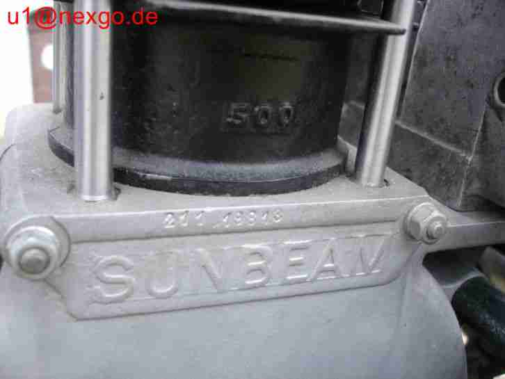 Sunbeam 500cc OHV 1936 Model 9 Vintageracer Vorkrieg zum Restaurieren