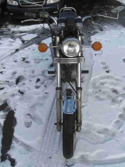 Suzuki GN 400 T frühes Modell mit SPEICHENRÄDERN ohne Papiere der Motor dreht