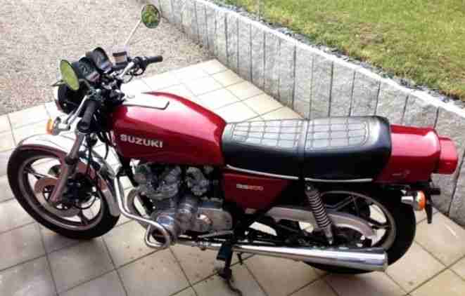 Suzuki GS 500 E 4-Zylinder Oldtimer Klassiker Cafe Racer Weihnachtsgeschenk