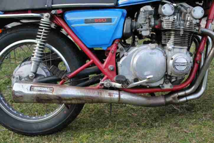 Suzuki GS 550 Bj.80 Oldtimer 40 Jahre Cafe Racer Speichenfelgen Custom Oldschool