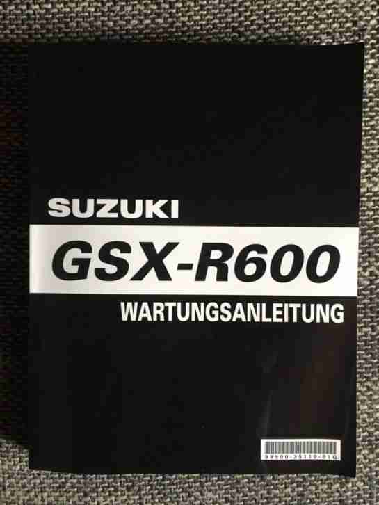 GSX R 600 K8 K9 L0 Werkstatthandbuch