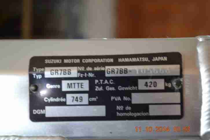 Suzuki GSX R 750W; Winterprojekt