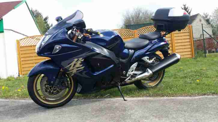 Suzuki Hayabusa GSX 1300 197 PS 9100 km Superbikelenker Gegensprechanlage Alarm