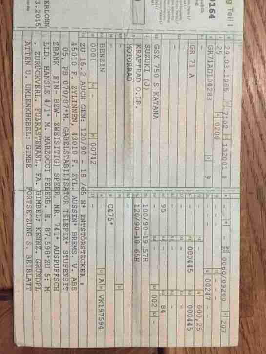 Suzuki Katana 750 mit Speerheck und Hänsle 4-1