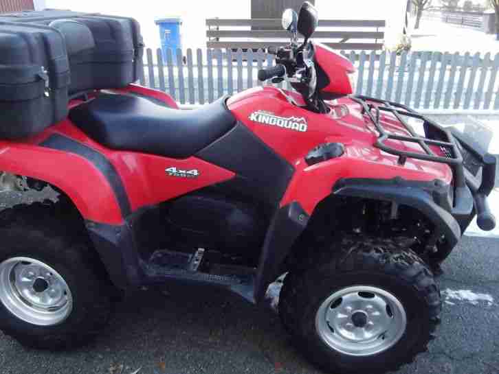 Suzuki King Quad 750 4x4 Rot, LOF, AHK, Kotflügel verbreiterung sehr gepflegt