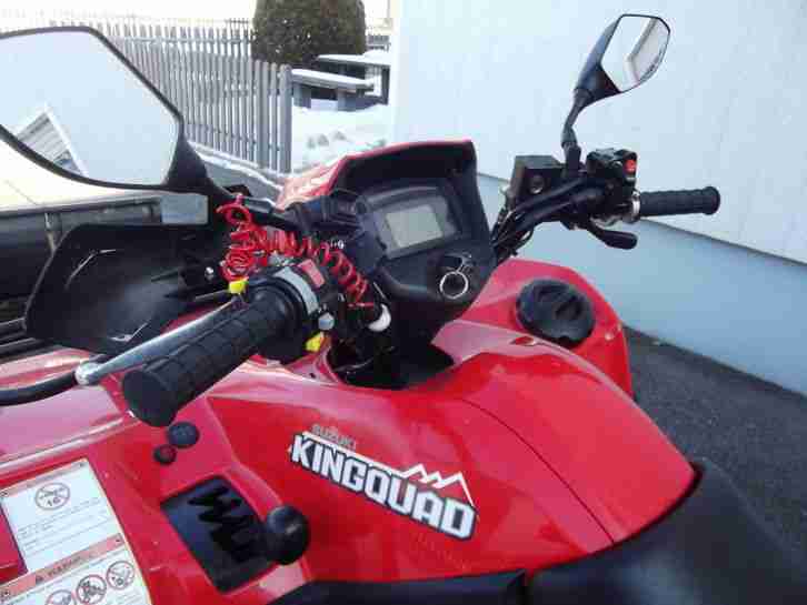 Suzuki King Quad 750 4x4 Rot, LOF, AHK, Kotflügel verbreiterung sehr gepflegt