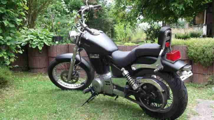 Suzuki LS 650 Savage, neu aufgebauter schöner Chopper, schwarz matt
