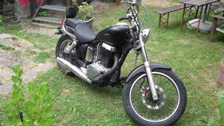 Suzuki LS 650 Savage, neu aufgebauter schöner Chopper, schwarz matt