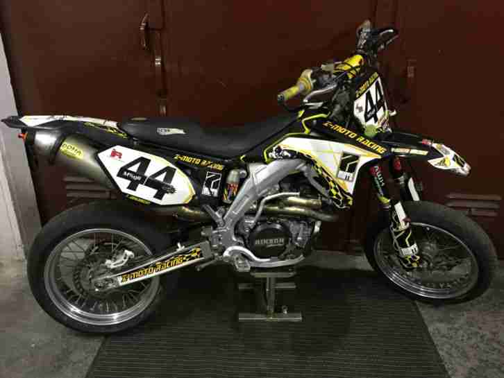 Suzuki RMZ 450 Supermoto - Motortuning, Suter, Doppeldoma, Schwingenumbau,