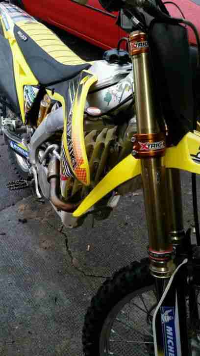 Suzuki rmz 250 motocross 2012 öhlins Fahrwerk x trig gabel pro circuit auspuff
