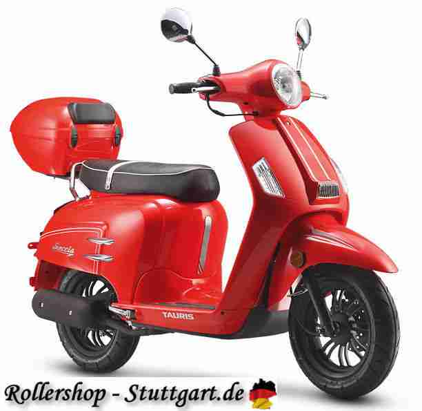 TAURIS 2Takt Power Motorroller Scooter Retro Roller Mokick Mofa 50ccm