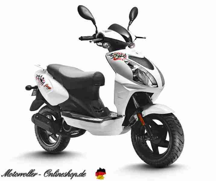 TAURIS Motorroller Retroroller Scooter Mofa Moped Mockick 50ccm 2 Takt