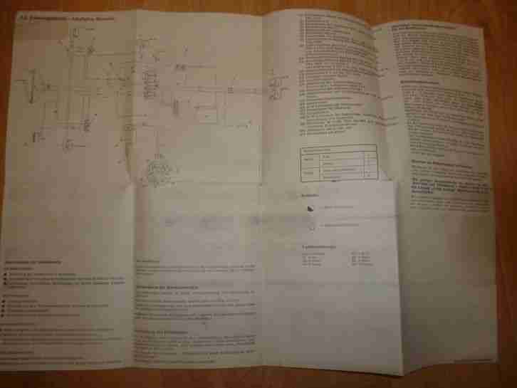 Technisches Beiblatt Simson Schwalbe KR51/2 N / E mit Schaltplan ,...