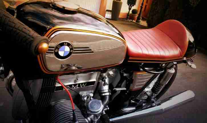 Toasterbomber BMW R45 Cafe racer Toaster Tank ACE OF SPADES - HOT ROD -