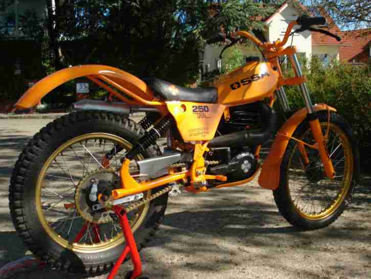 Trialklassiker Ossa TR 80 mit 250 ccm, keie Bultaco, keine Montesa, keine SWM