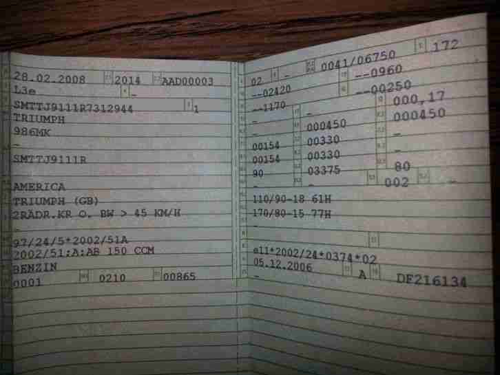 Triumph America Eigenumbau Top ca 30000km