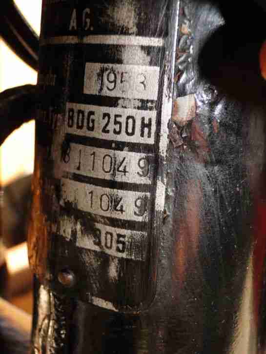 Triumph BDG 250 H Oldtimer-Deutsches KFZ