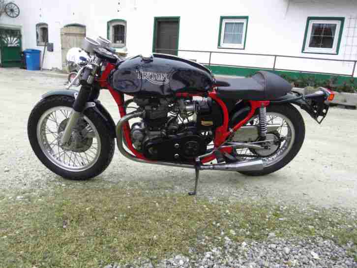 Triumph Norton Triton 650 Coffee Racer Pre Unit