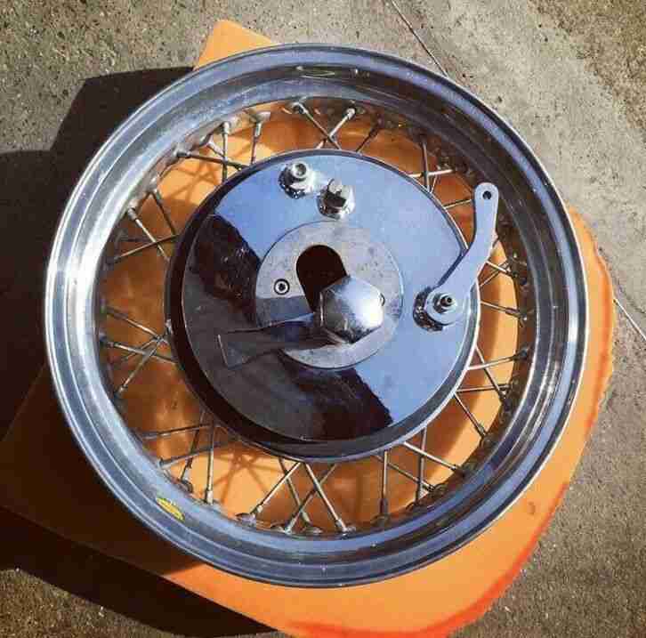 Triumph T100S Daytona 500 Unit Projekt Starrahmen Custom Chopper Rolling Chassis