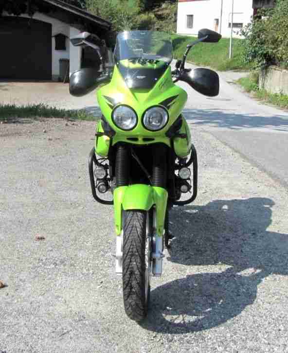 Triumph Tiger 955i , 709EN ,Wilbers, Reiseenduro ,Roulette Green, viel Zubehör