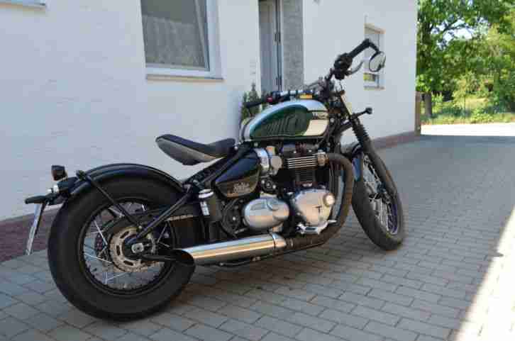 triumph bobber klappenauspuff