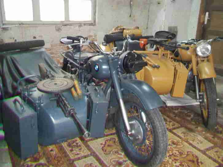 Ural Dnepr IMZ Gespann im Wehrmachtsdesign