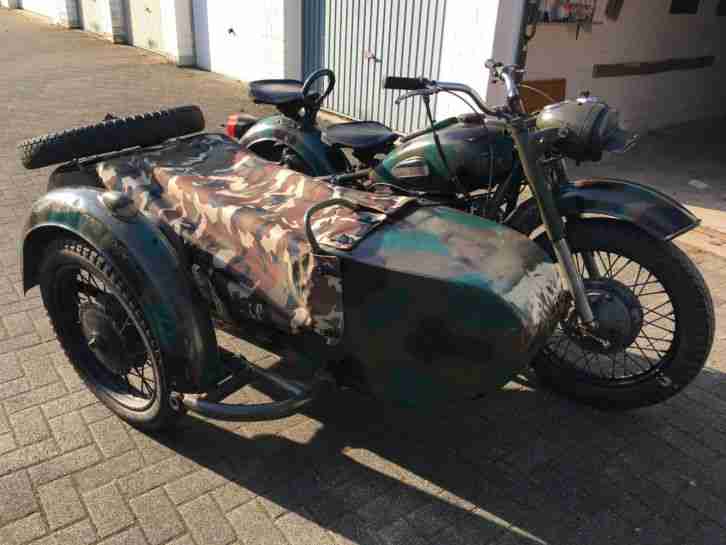 Ural Dnepr K750 1962 USSR ???? Gespann Nachbau BMW R71 mit Beiwagen Oldtimer