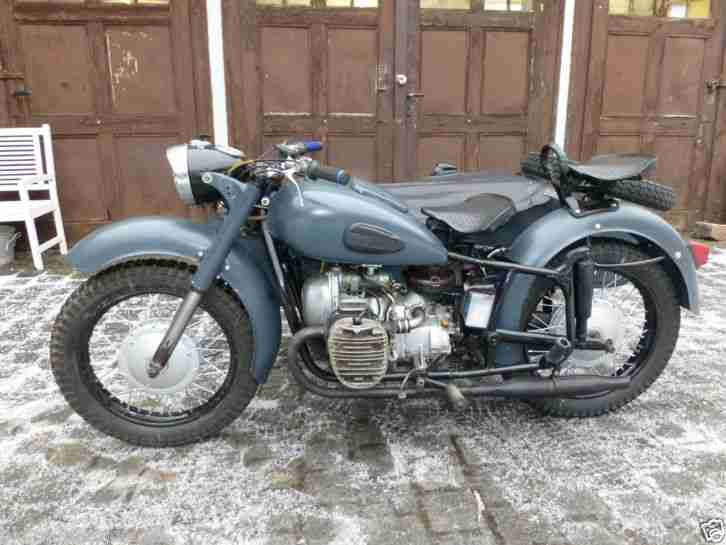 Ural Dnepr K750 Gespann Oldtimer deutsche Papiere K 750 Seitenwagen Beiwagen