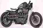 V2 Genscher old school bob race Umbau Harley