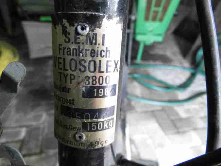 Velosolex Solex Typ3800 kein Kreidler oder Zündapp
