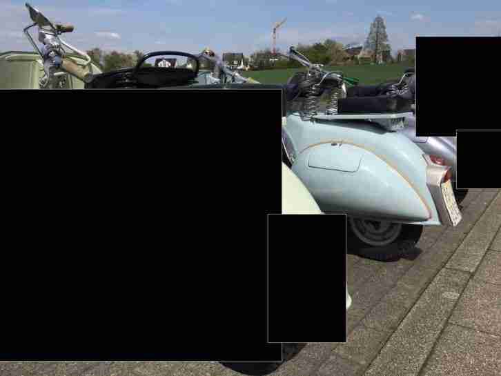 Vespa 125 Faro Basso BJ. 1953 in blau (Model: VM1T)