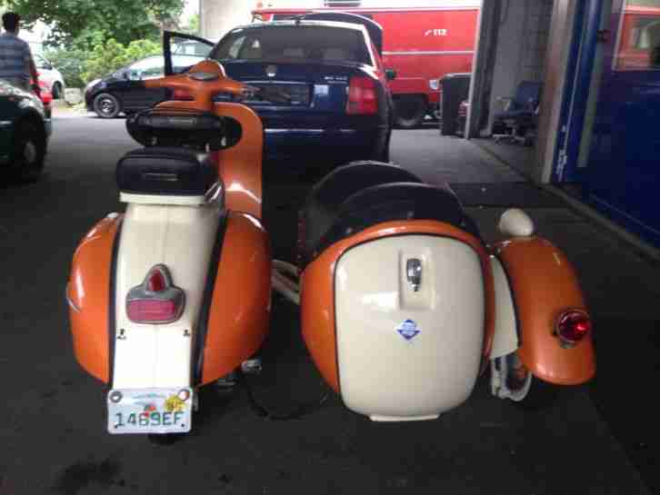 Vespa 150 Super Sidecar 1965 Vintage Orange