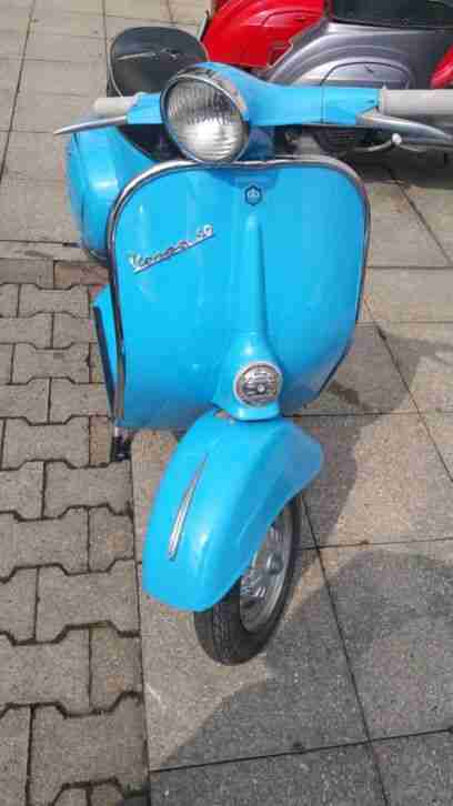 Vespa 50 N, Baujahr 1971, blau, schöner Zustand, Restauiert