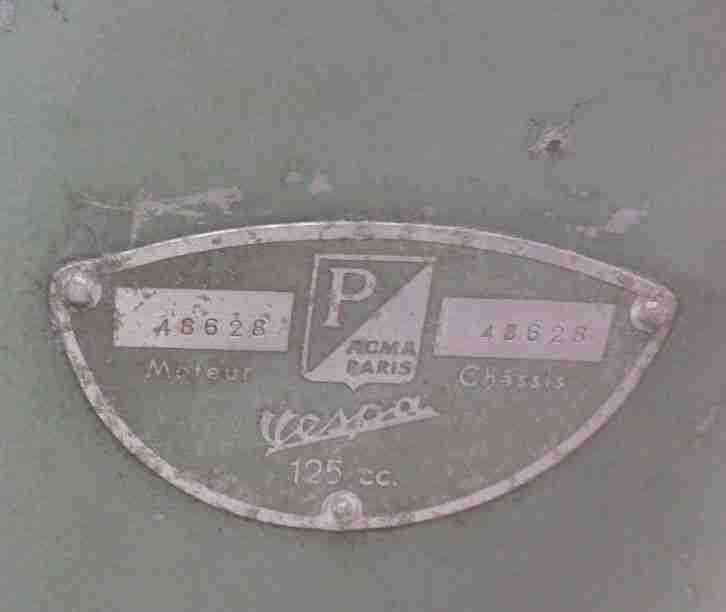 Vespa Acma 1953 offene Backe