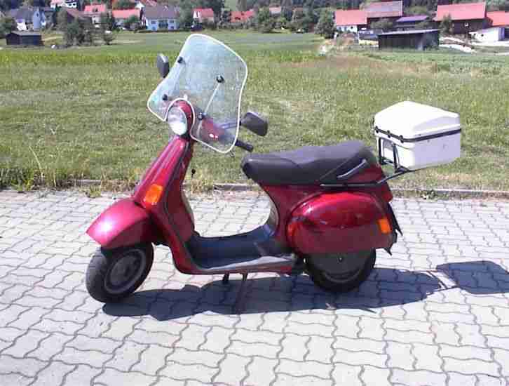 Vespa Cosa 200 rot mit Windschild E-Starter TÜV auf Wunsch neu! guter Zustand!