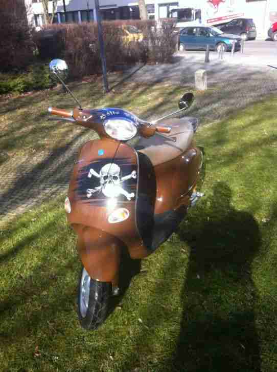 Vespa ET 2, Piaggio, Roller,50ccm,braun, alles neu gemacht