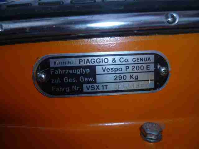 Vespa P 200 E mit Tuning