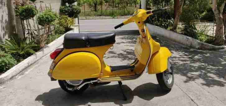 Vespa P200E-senza frecce- allererste Serie, extrem selten kompl. restauriert