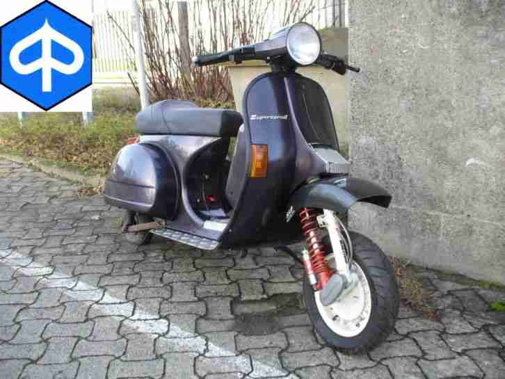 Vespa PX 125 von 1995 in BMX E30 Lila Restaurationsobjekt trotz Neulack Bastler