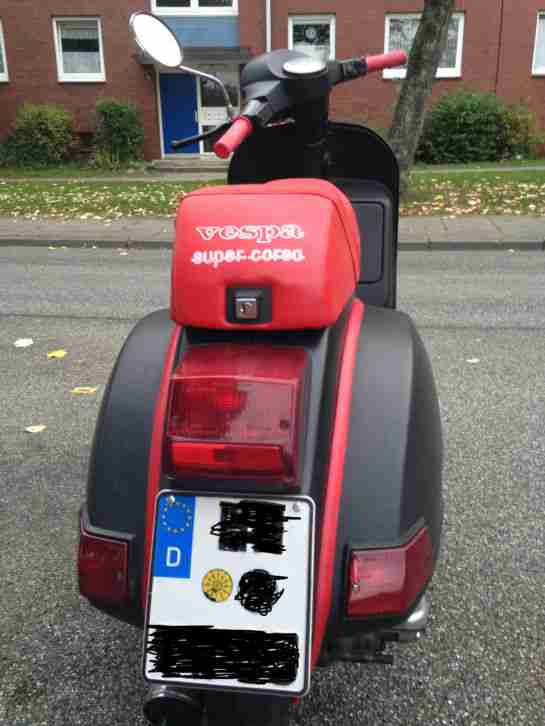 Vespa PX 80 Lusso mit 135ccm DR Taffspeed Auspuff Super Corsa Sitzbank