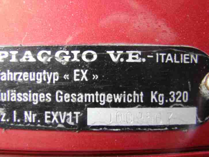 Vespa 150 Hexagon EX 3 Hand, TÜV 08