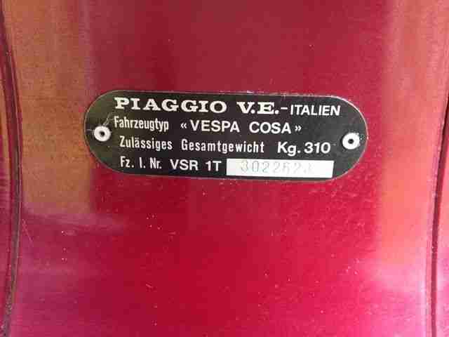 Vespa Piaggio Cosa 200 EBC VSR1T