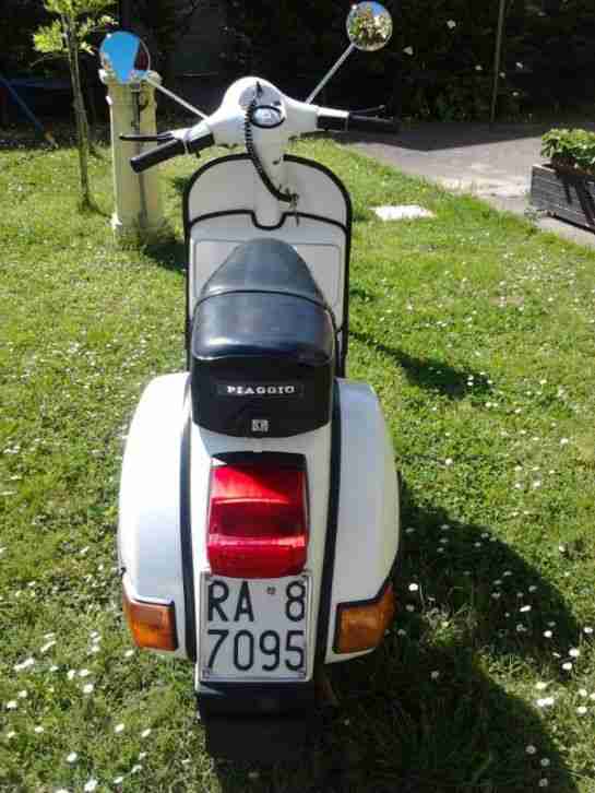 Vespa Piaggio PX 125 E Kraftrad, Leichtkraftrad, BJ. 1982, weiß + Teile