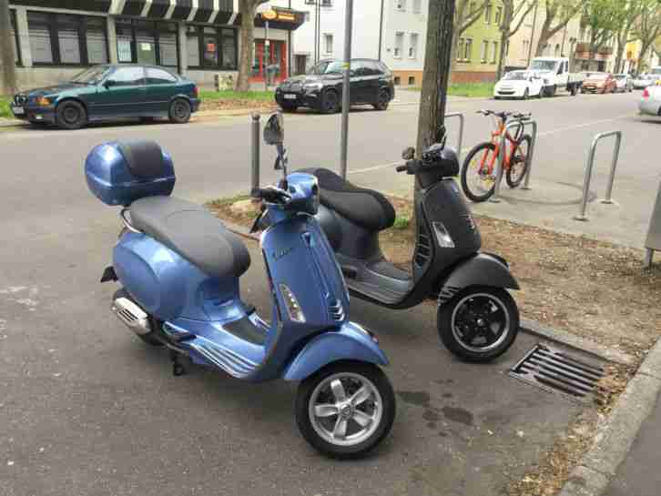 Vespa Primavera 125 ABS-neuwertig 785km KD.neu-Mallossi-Topcase-Chromreling-TOP