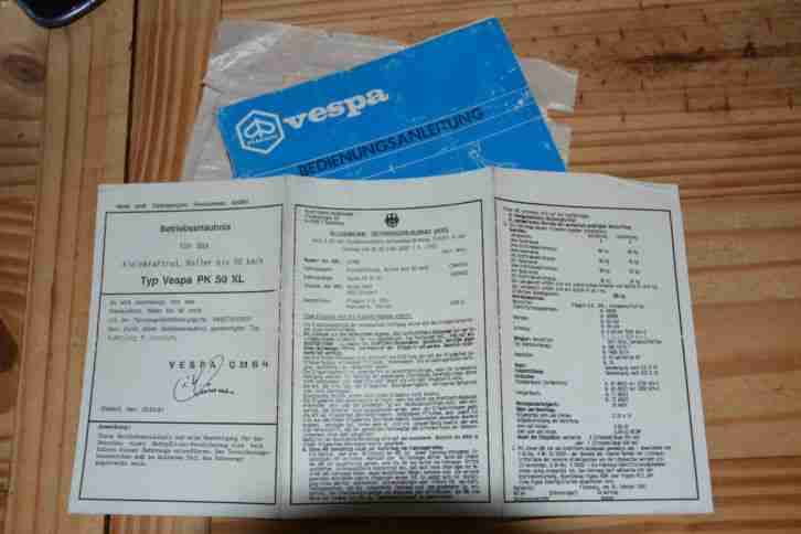 Vespa-Roller-PK-50-XL-2-Automatik Bastlerfahrzeug