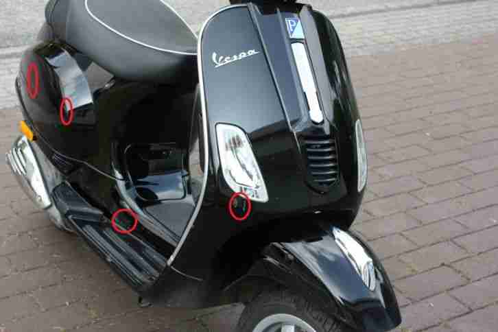 Vespa S50 schwarz 4750 km Bj 2011 S 50 Piaggio